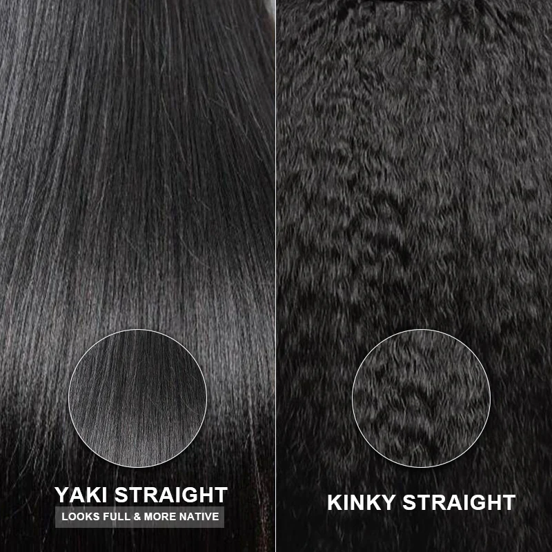 U-Part Kinky straight wig