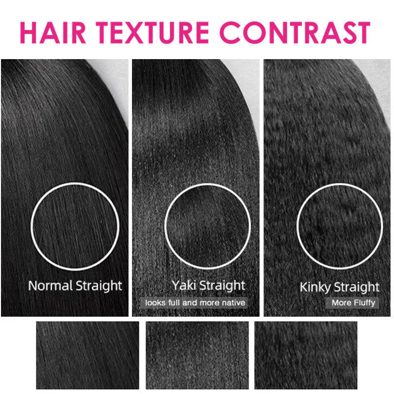 U-Part Kinky straight wig