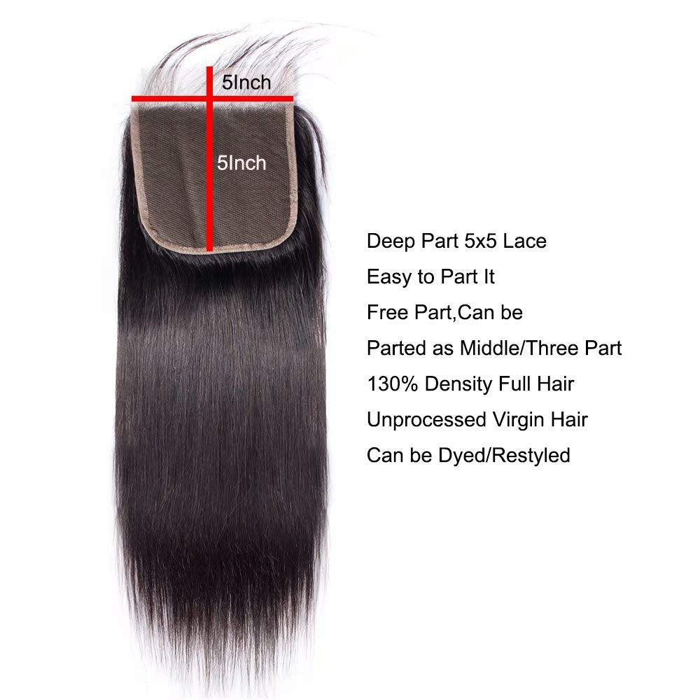 LACE CLOSURES 4X4 & 5X5