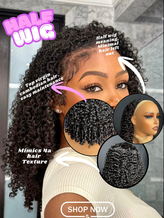 Fuji Flip Over Curly Half-Wig