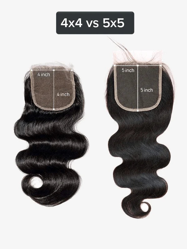 LACE CLOSURES 4X4 & 5X5